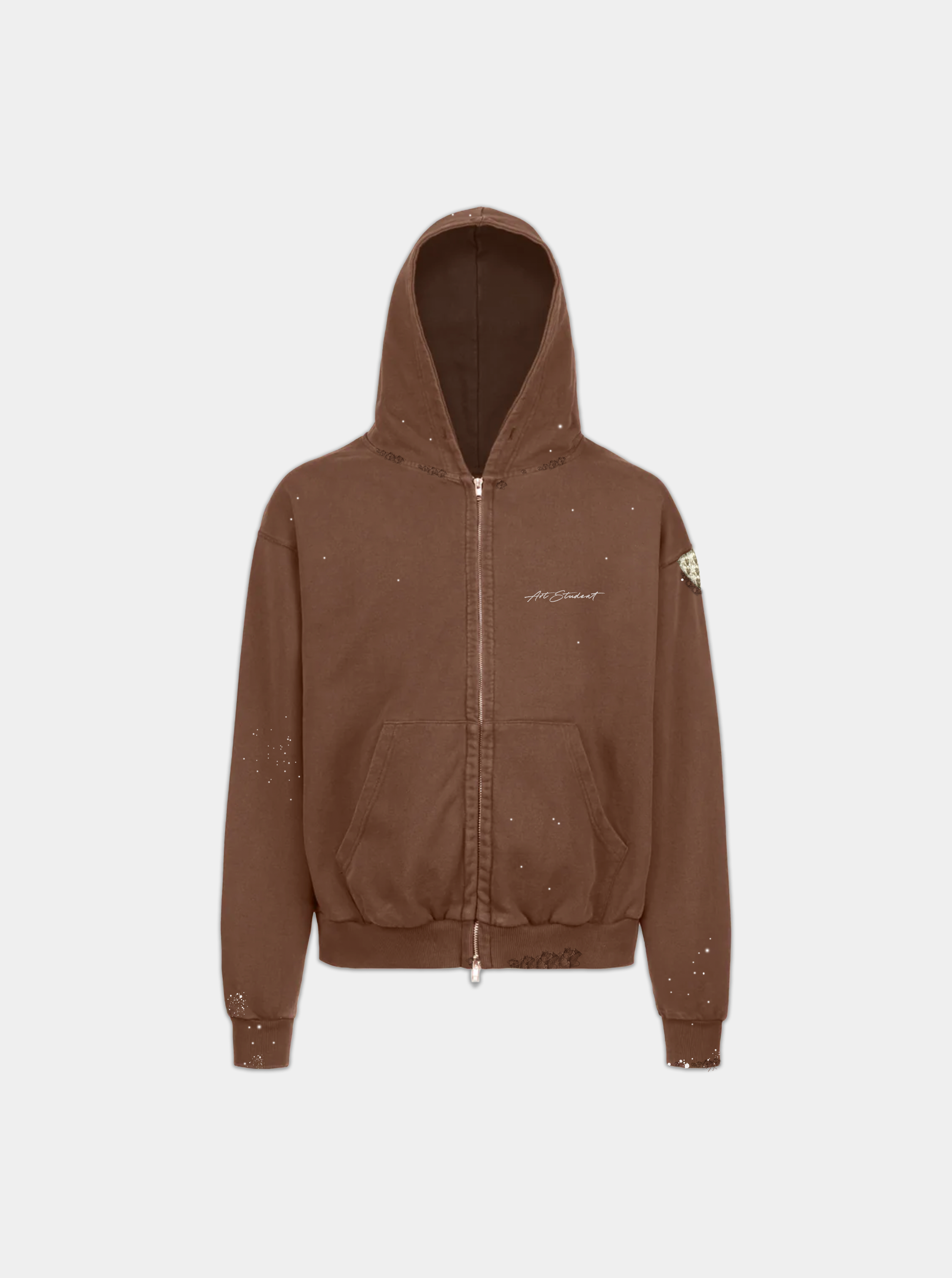 ART STUDENT ZIP UP HOODIE